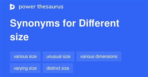 Odd Size synonyms .